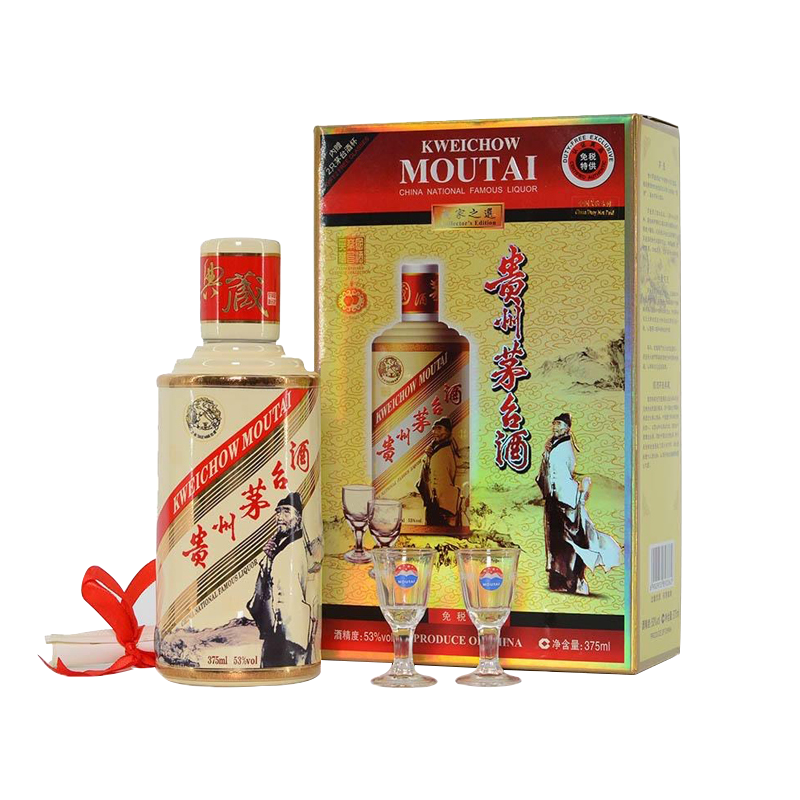 贵州茅台酒 卡慕杜甫 酱香型白酒 375ml一瓶 53度