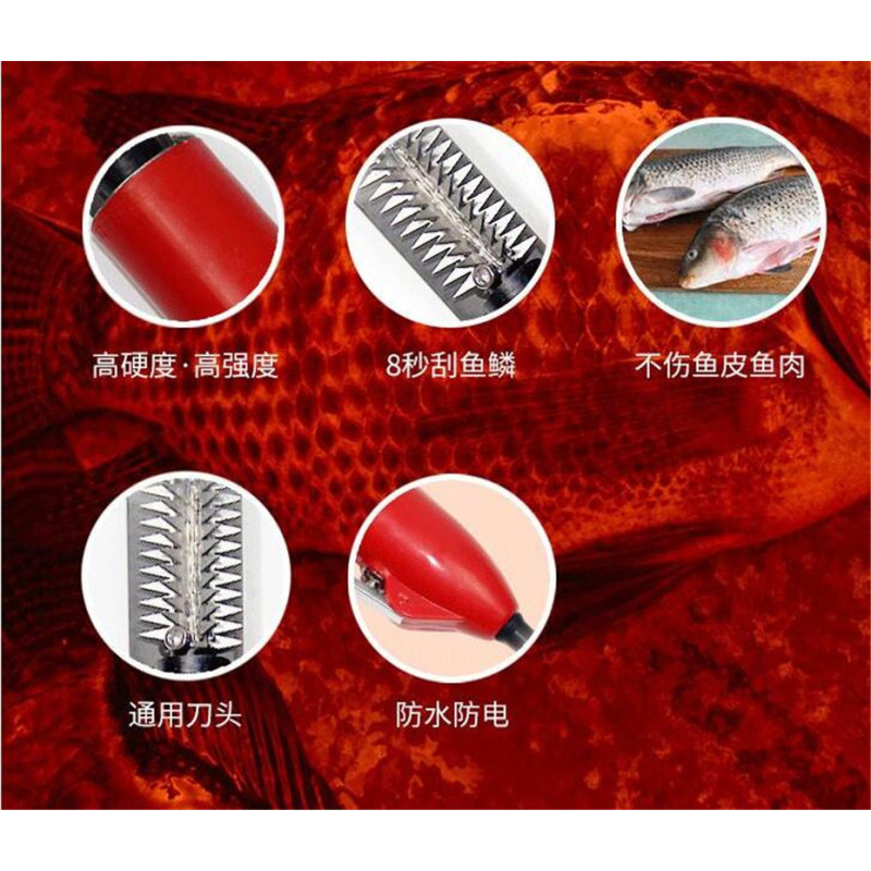 超人(SID) 刮鱼鳞器电动刮鱼鳞机打去刨刮鳞器工具杀鱼机全自动无线神器商用（件）