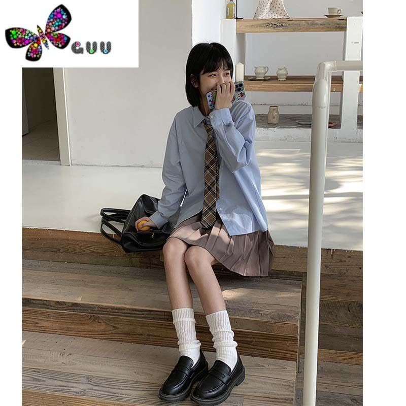 语娄[]二十岁学院百搭长袖衬衫叠穿少女可爱春图片