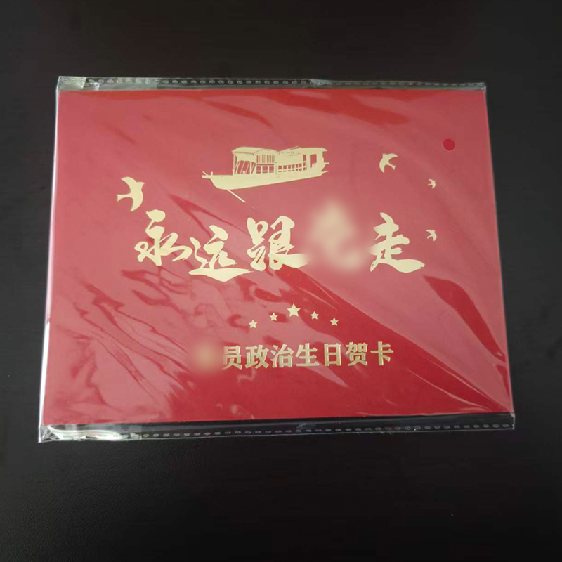 优彩嘉 政治生日贺卡 红船精神 立体90° HK03 套高清大图