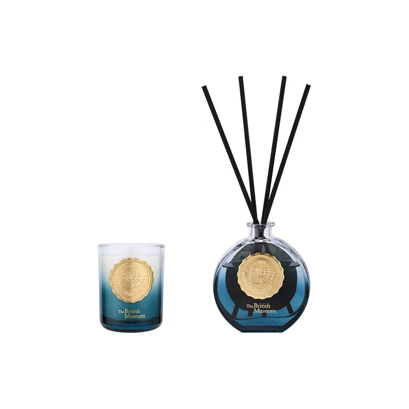 大英博物馆 天鹅棋盘系列香氛蜡烛套装(蜡烛110g+扩香器80ml)