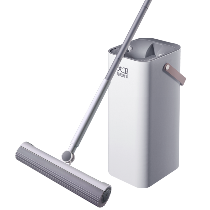 大卫海绵拖把一拖吸水挤地拖胶棉家用拖布免手洗拖把头净