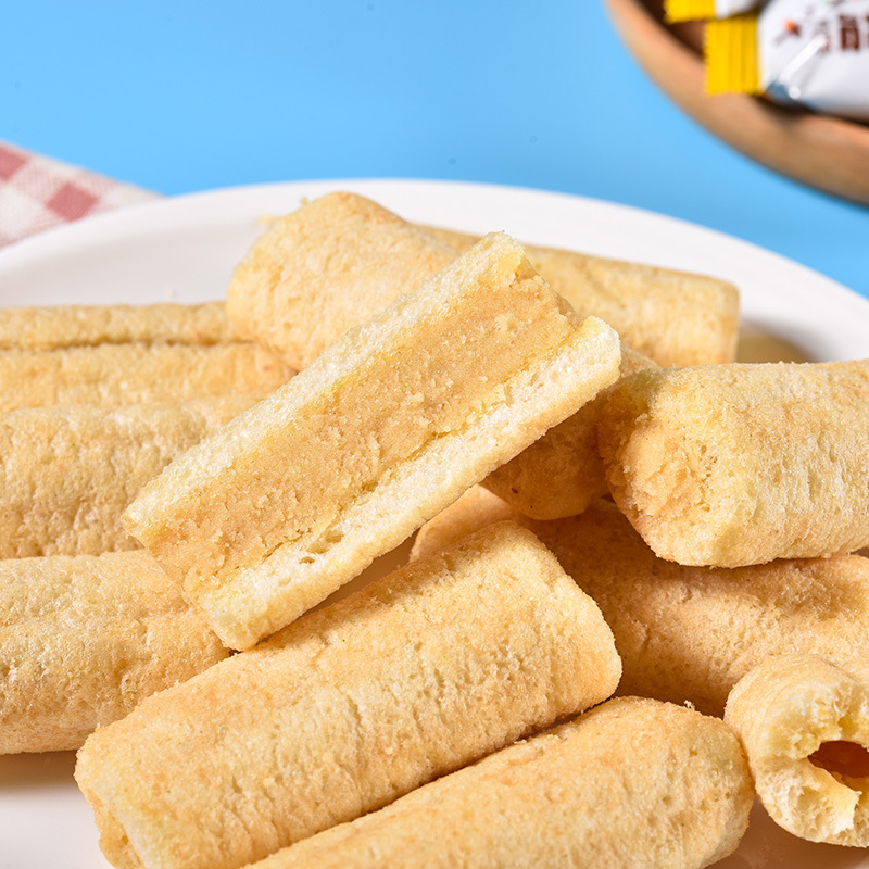 咸蛋黄米果560g约100根 能量棒夹心饼干海苔蛋黄10种搭配谷物休闲食品旗舰店高清大图