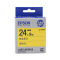 爱普生(EPSON) LK-6YBW 强粘标签色带 24mm 黄底黑字 适用LW-600P/LW-700机型