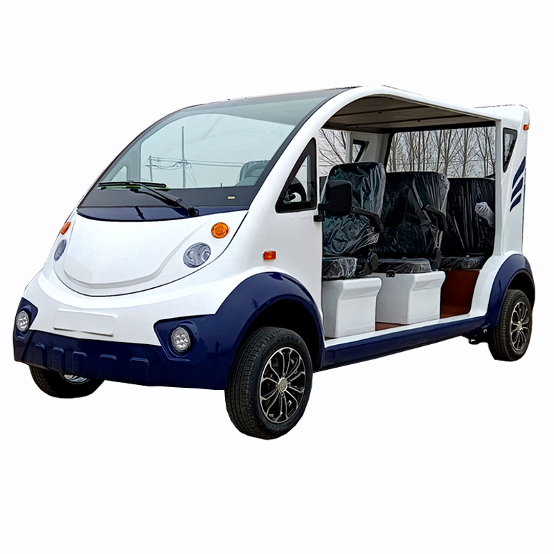 德武三排8座电动巡逻车厂区营区巡逻车校区景区观光巡逻车保安治安