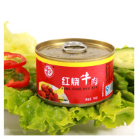 德丰红烧牛肉罐头105g*6/罐熟食午餐户外旅游即食快餐速食菜更换包装中新老包装随机发发货地合肥