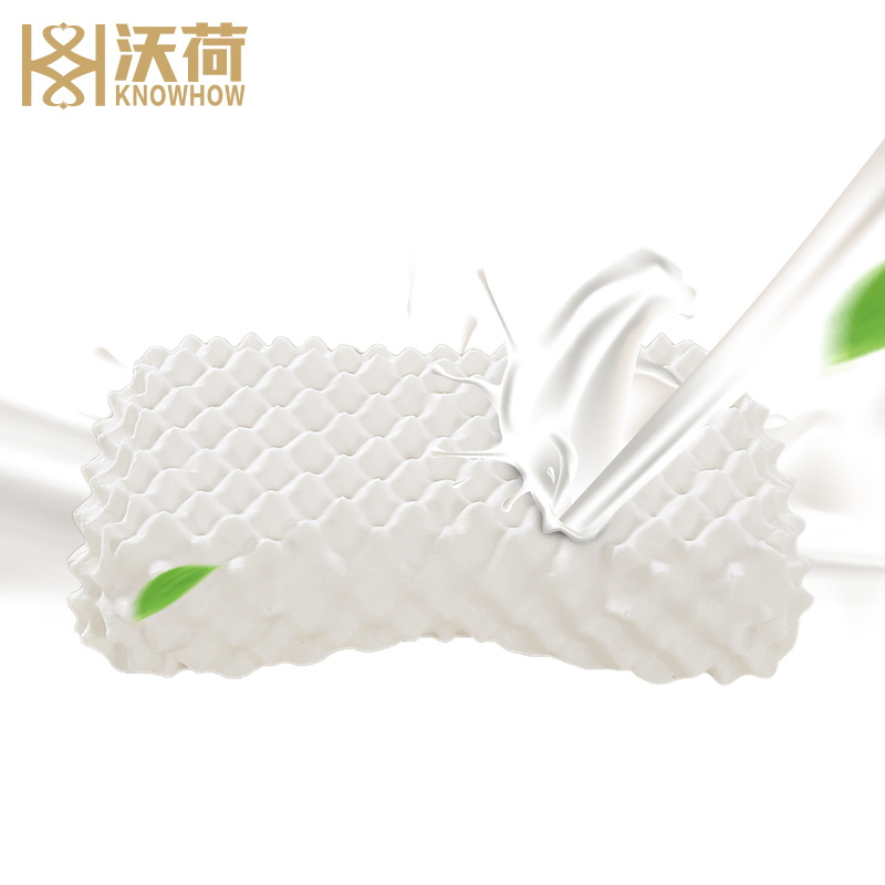沃荷(KnowHow)泰国进口天然乳胶成人美容按摩乳胶枕橡胶颈椎枕芯乳胶枕PMR57350911
