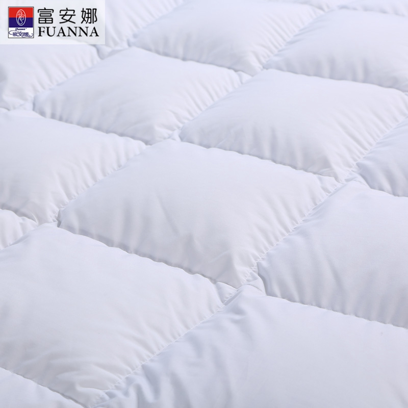 富安娜(FUANNA)家纺 羽绒被圣之花被芯加厚鹅绒磨毛纯色冬被被芯被子\臻暖鹅绒冬厚被 1.8m床 白色