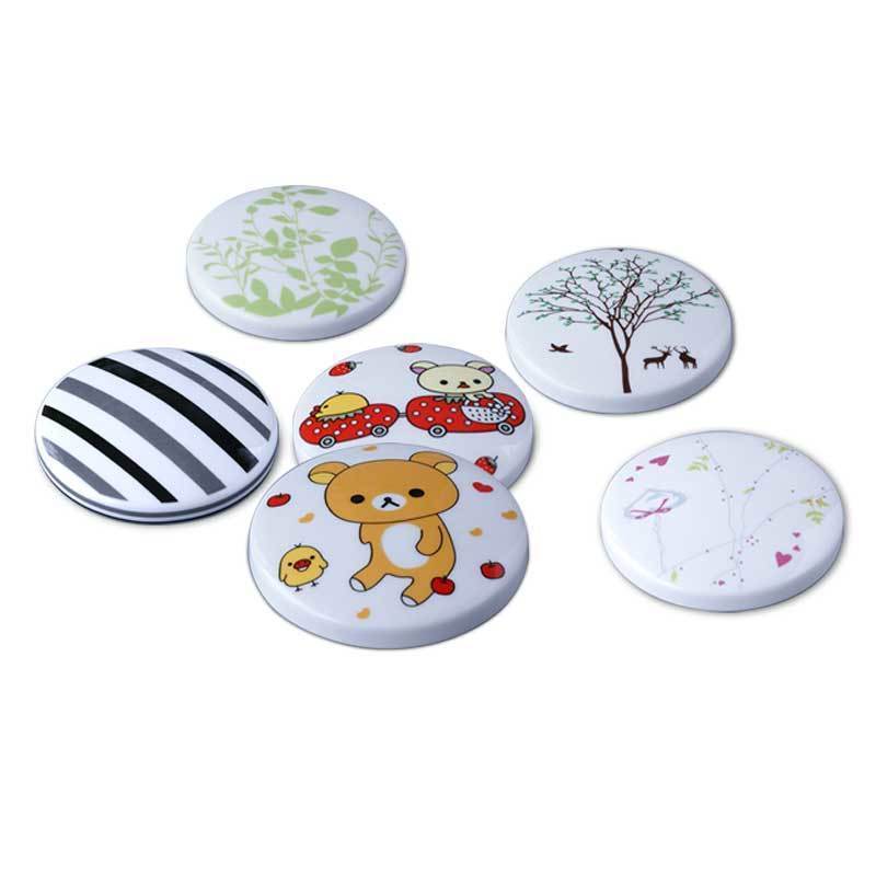 白底小猪水杯盖子陶瓷杯子茶杯马克杯盖杯盖配件骨瓷盖子圆形通用卡通