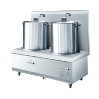 德玛仕 DEMASHI 商用电磁炉 8kw大功率 酒店厨房猛火双头高汤炉 HW-STL12C-02 201材质