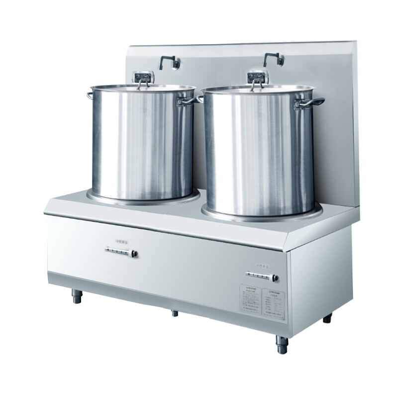 德玛仕 DEMASHI 商用电磁炉 8kw大功率 酒店厨房猛火双头高汤炉 HW-STL12C-02 201材质