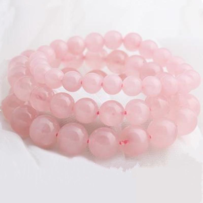 粉水晶单圈手链女款单层手环女式时尚手饰品送女朋友七夕情人节礼物