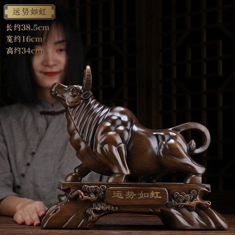 美帮汇运势如虹牛摆件办公室桌面摆设家居小装饰品房间布置图片