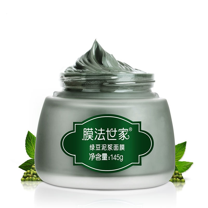 膜法世家绿豆泥浆面膜145g 清洁控油