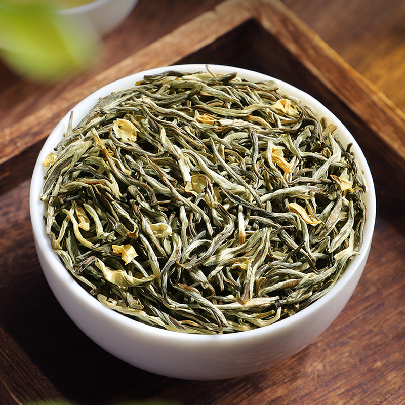 发1.5斤 茉莉花茶特级浓香型2025新茶川派飘雪单芽毛尖茶雪芽750g