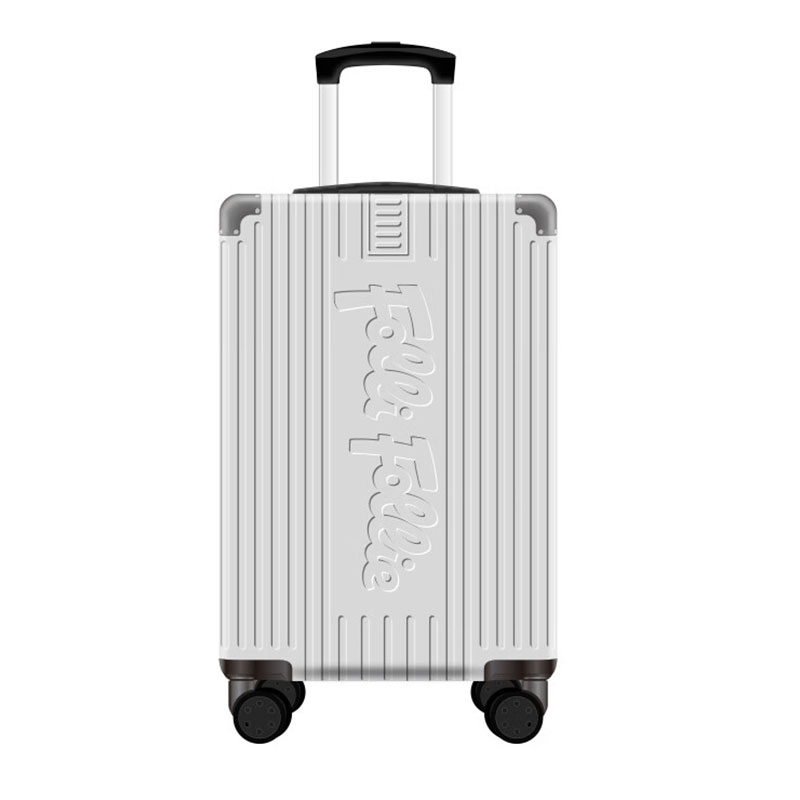 FOLLI FOLLIE 时尚FF竖条纹包角拉杆箱20英寸银灰色FF-Y107A高清大图