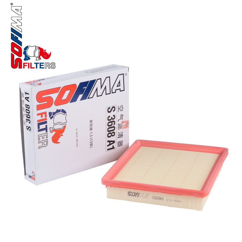 索菲玛(SOFIMA) 空气滤清器/空滤/滤芯S3608A1适用630宝骏610凯越空滤