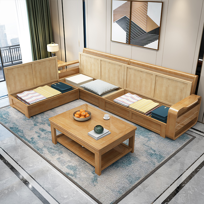 塞纳左居(sena zuoju) 沙发 中式高箱储物实木沙发 现代简约小户型带