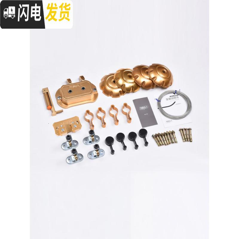 三维工匠升降晾衣架手摇阳台晾衣杆单杆双杆式家用凉衣架晒被子室内挂衣杆 [高雅银]2.4米+15个衣架 大高清大图