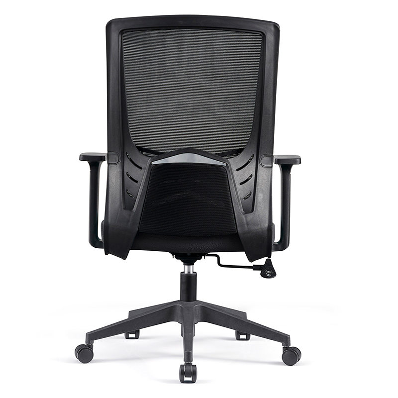 初嘉 CJ-7049办公椅转椅电脑椅网布学习椅中背职员椅 黑框高清大图