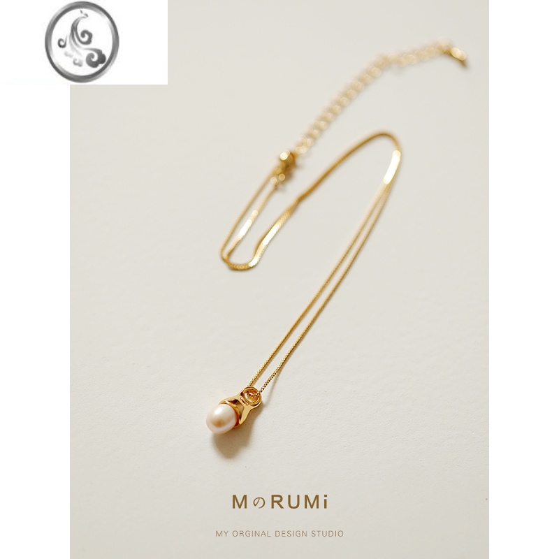 JiMi一粒饱满的珍珠/原创新款ins优雅精致海水珍珠项链简约气质吊坠 均色