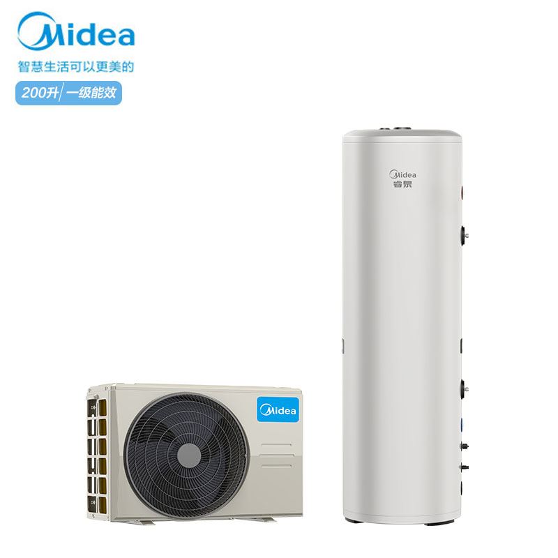 美的(Midea)空气能热水器家用200升一级能效全变频节能WiFi智能RSJF-V33/RN8-X1-200-(E1)高清大图