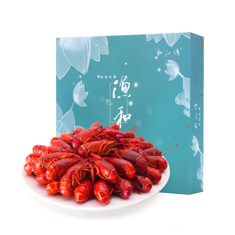正宗湖北潜江卤虾渔沁和卤虾1000g稻田清水清虾熟食卤虾即食
