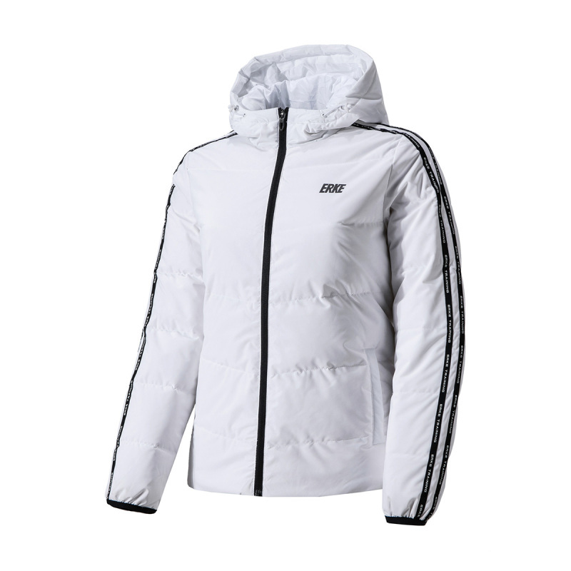 鸿星尔克羽绒服冬季女士轻薄短款防风保暖休闲运动羽绒服外套夹克视频