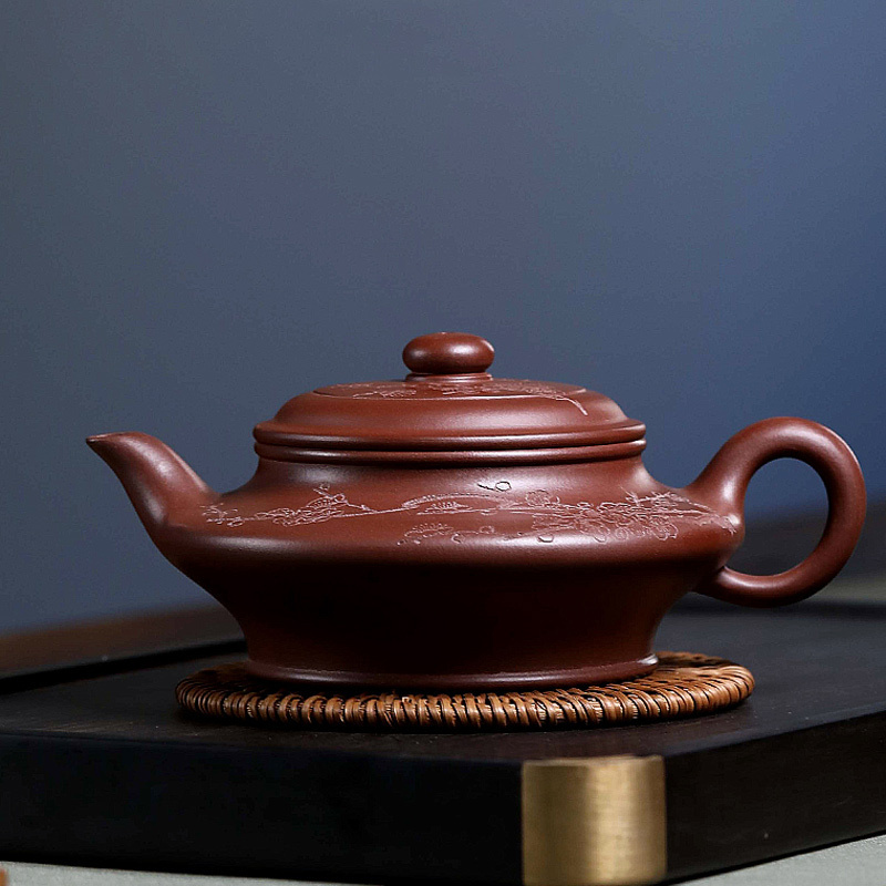 凯斯唯嘉宜兴紫砂壶纯手工原矿底槽清中品泡茶壶名家用功夫茶具紫泥虚