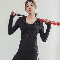 【直营】木林森(MULINSEN)修身显瘦运动外套女速干透气拉链跑步长袖修身健身夹克瑜伽服