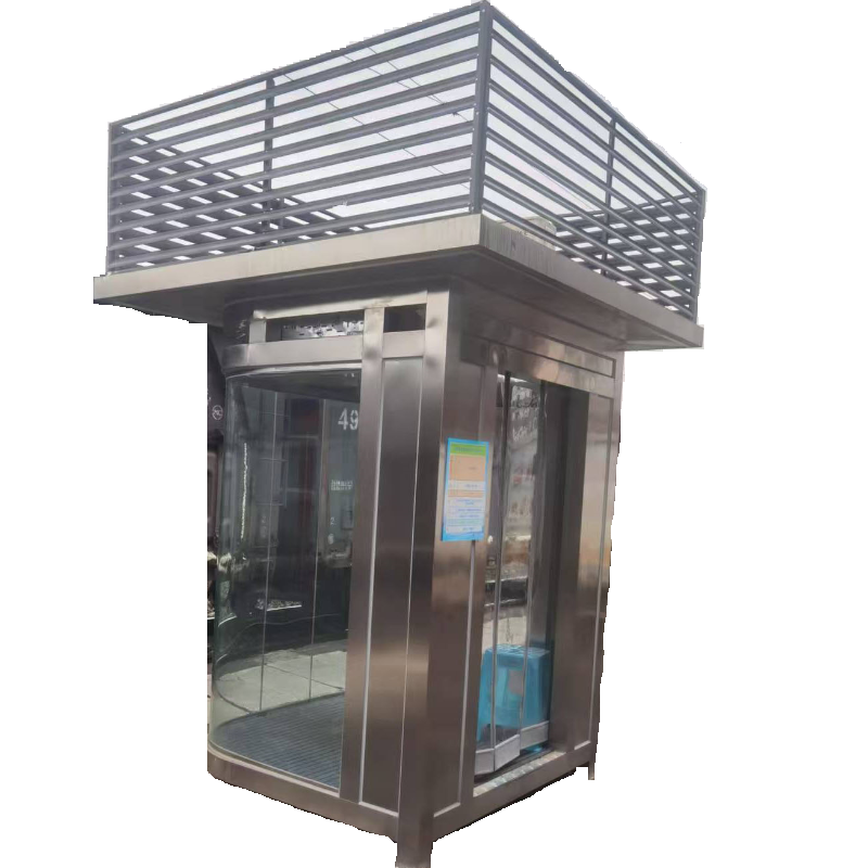 东松 不锈钢玻璃岗亭 2500*2100*1900 个高清大图