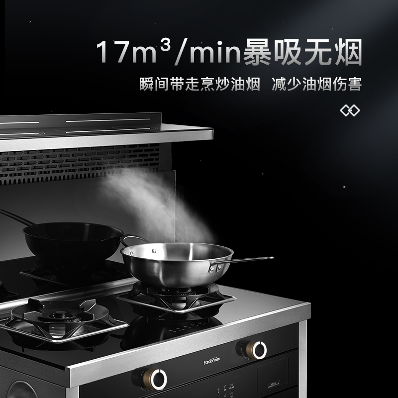 Fardior法迪欧蒸烤一体集成灶一体灶家用油烟机燃气灶蒸烤箱组合灶集成灶十大品牌 JJZT-90ZK-B1