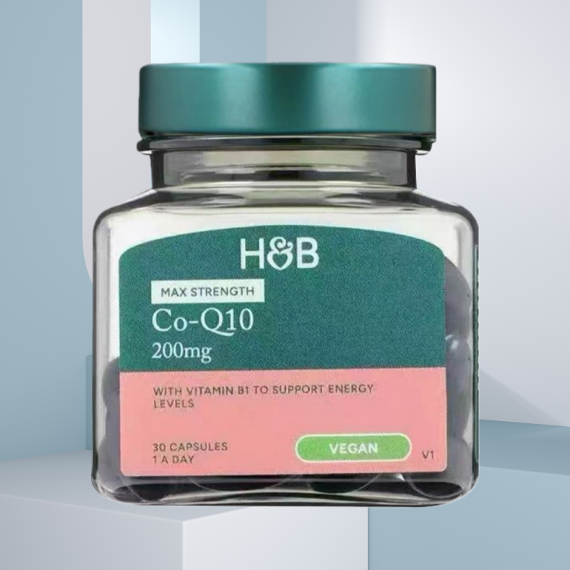 荷柏瑞Holland & Barrett辅酶Q10胶囊200mg30粒原装进口高含补充中老年上班族保护高清大图