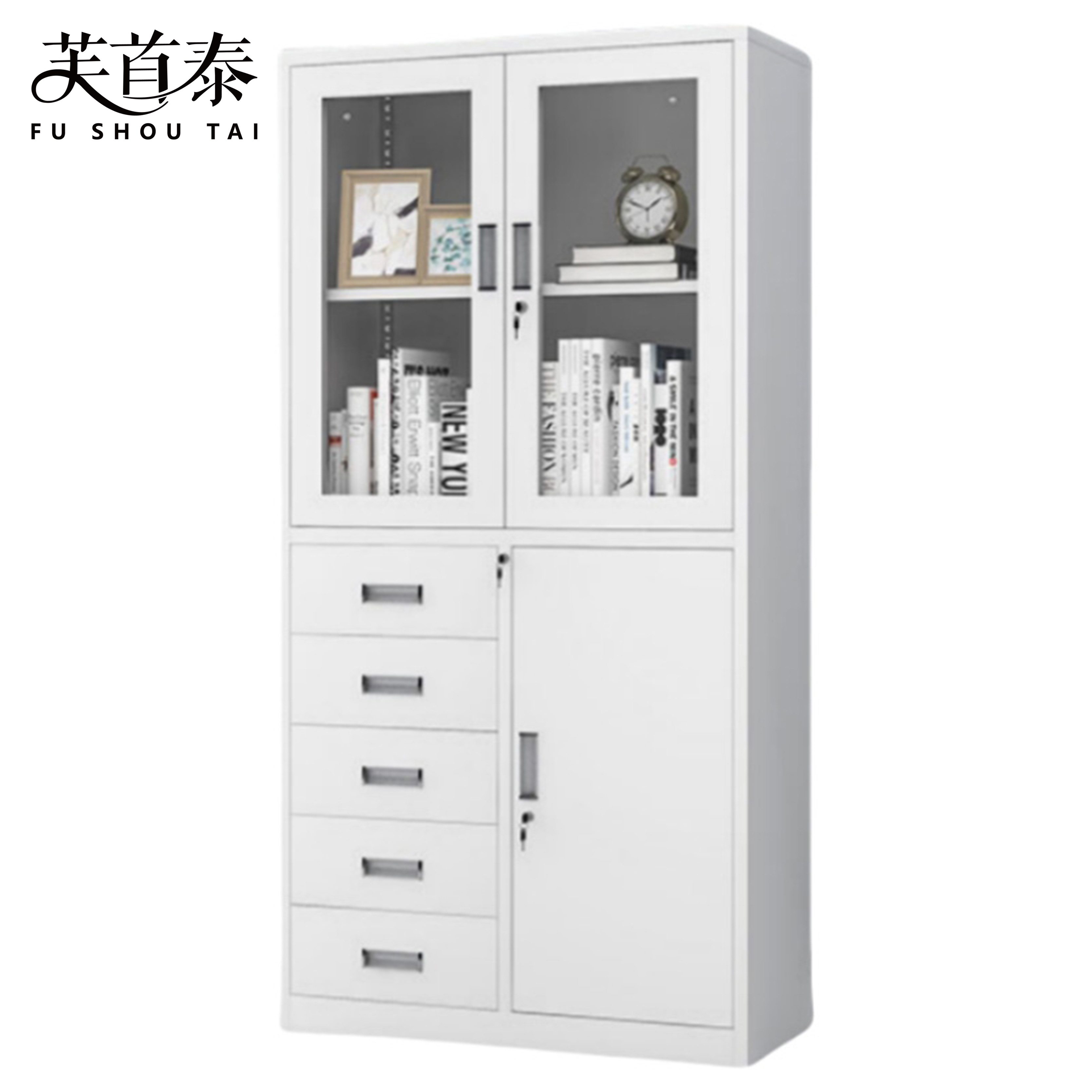 芙首泰文件柜偏五斗柜850*390*1800mm台高清大图