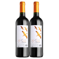 赵薇梦陇酒庄红酒赛雅克城堡飞鹤原装进口干红葡萄酒2015双支装750ml *2