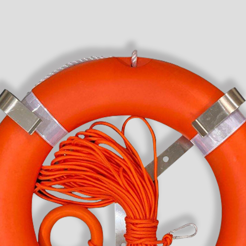 鸿启纳 均码2.5kg救生圈+8MM30米橘色绳配环配钩 HQN-242高清大图