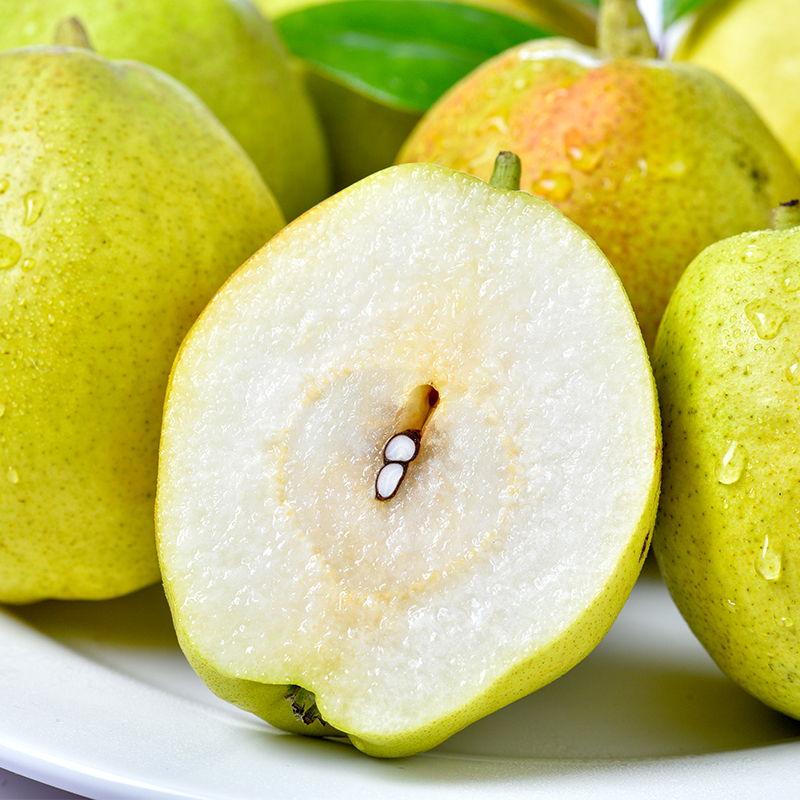 新疆库尔勒香梨5斤装单果70100g皮薄核小脆甜梨子新鲜水果原产地直采