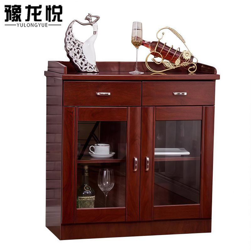 豫龙悦木质茶水柜高清大图