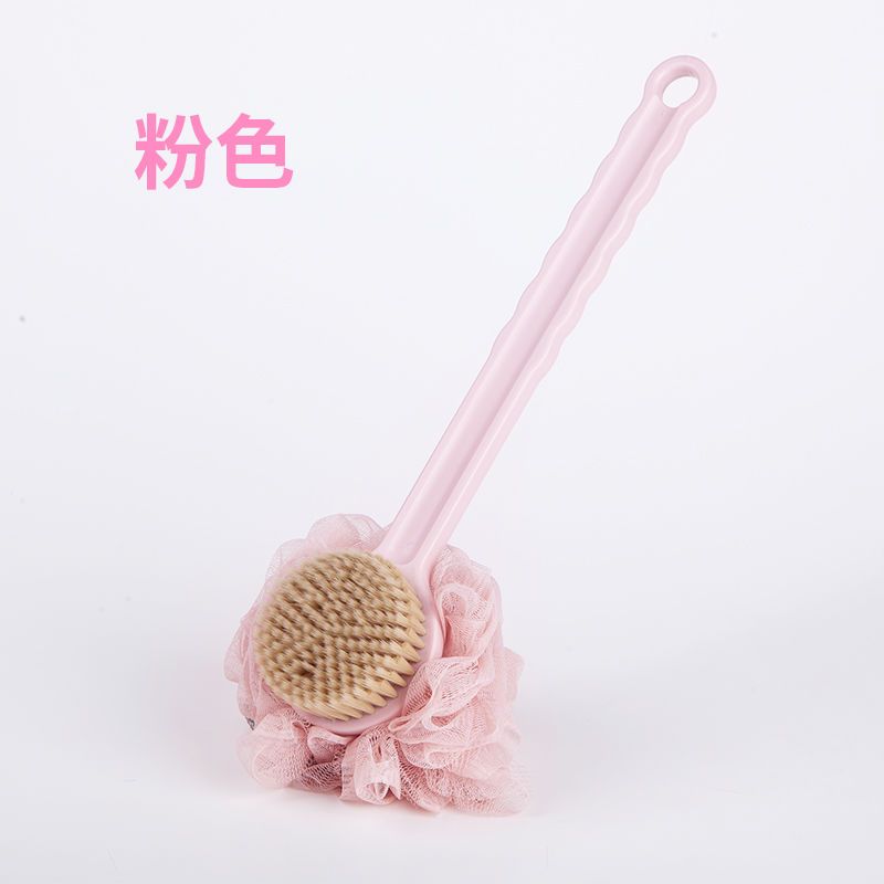搓背神器洗澡巾沐浴花球浴刷用品洗澡刷子成人搓泥不求人擦背后背|1把装粉色(优质品)