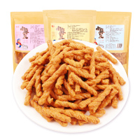 雨旺小麻花218g/袋 食品网红烧烤味 辣条味 海苔味 咸蛋黄味烧烤味 休闲零食