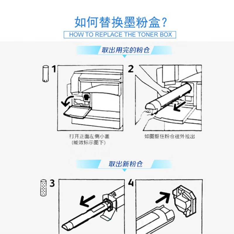 柯尼卡美能达碳粉TN223黑/红/黄/青四色标准容量 印量黑1万/彩色5千 适用C226/C266机型 单位:1套高清大图