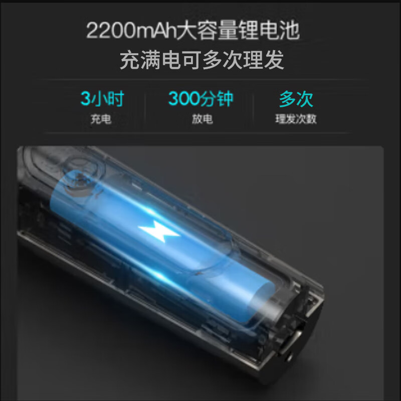 雷瓦(RIWA)理发器电推剪 成人婴幼儿家用电推子强劲动力全身水洗电动剃头刀升级可变速RE-6305高清大图