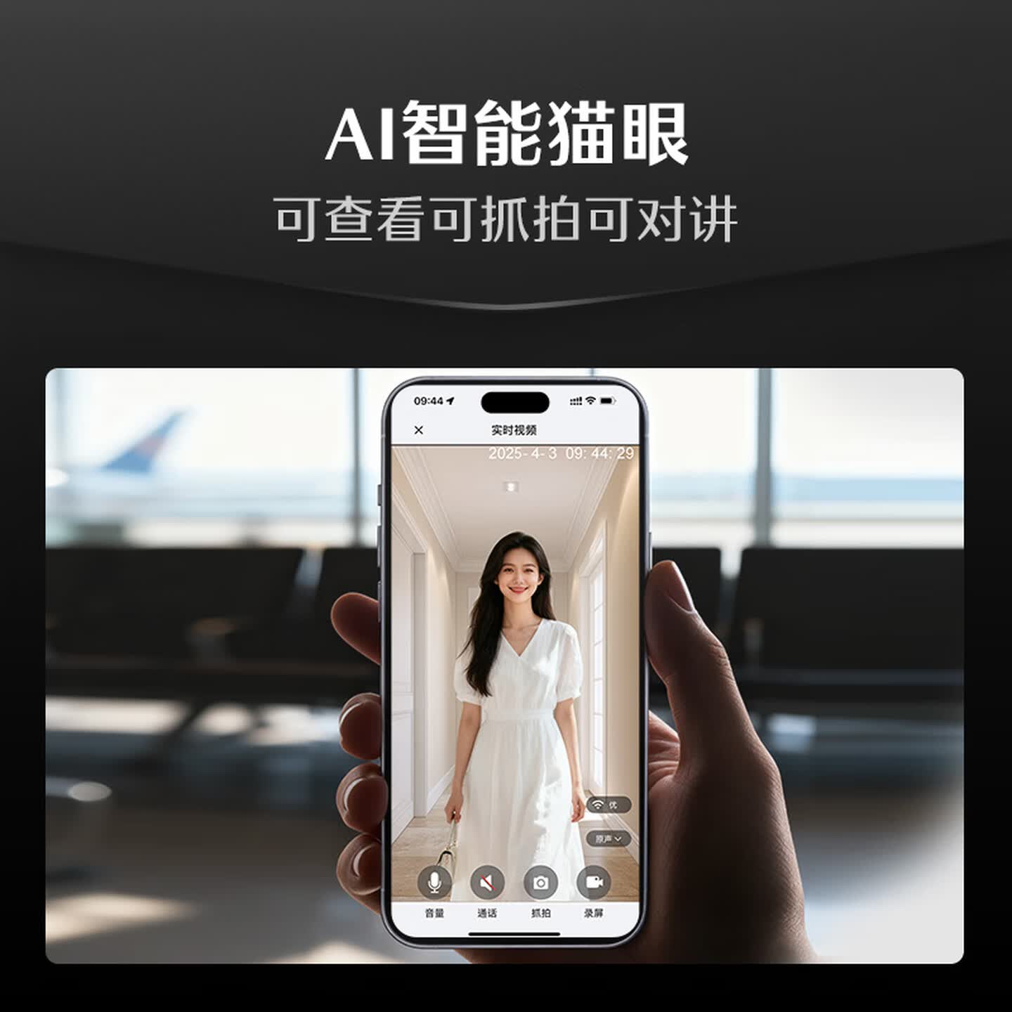 德施曼智能门锁指纹锁密码锁家用入户门电子锁防盗门锁V20F高清大图