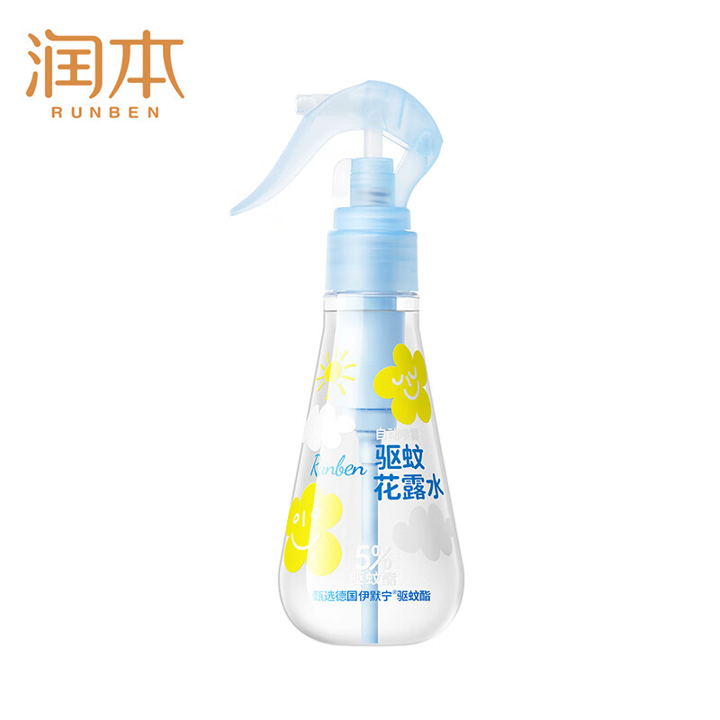 润本5%驱蚊酯驱蚊花露水185ml*2