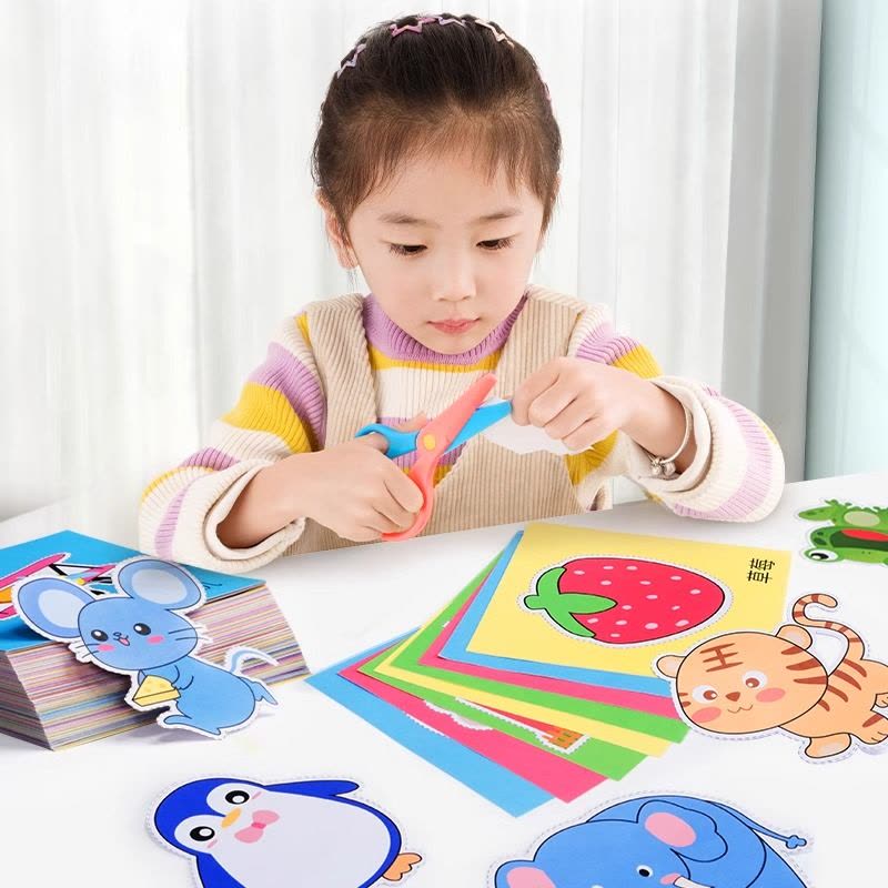 奕思瑞儿童剪纸手工幼儿园立体折纸3岁宝宝diy制作主题趣味书图片