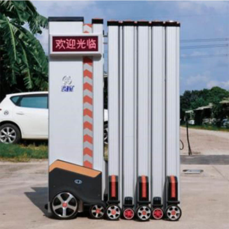 小区单位铝合金电动移动门QG-SSM4500/QG-21电动伸缩门 交通管理移动门 1米价格