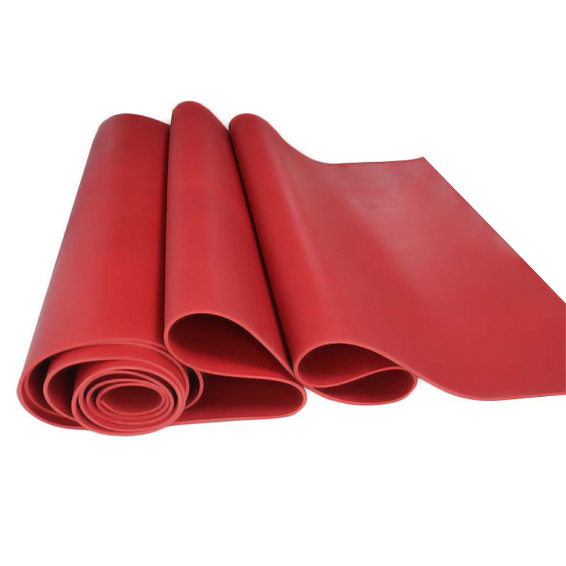 典虎 绝缘橡胶板 红色条纹3mm*1.2m*10m 卷高清大图