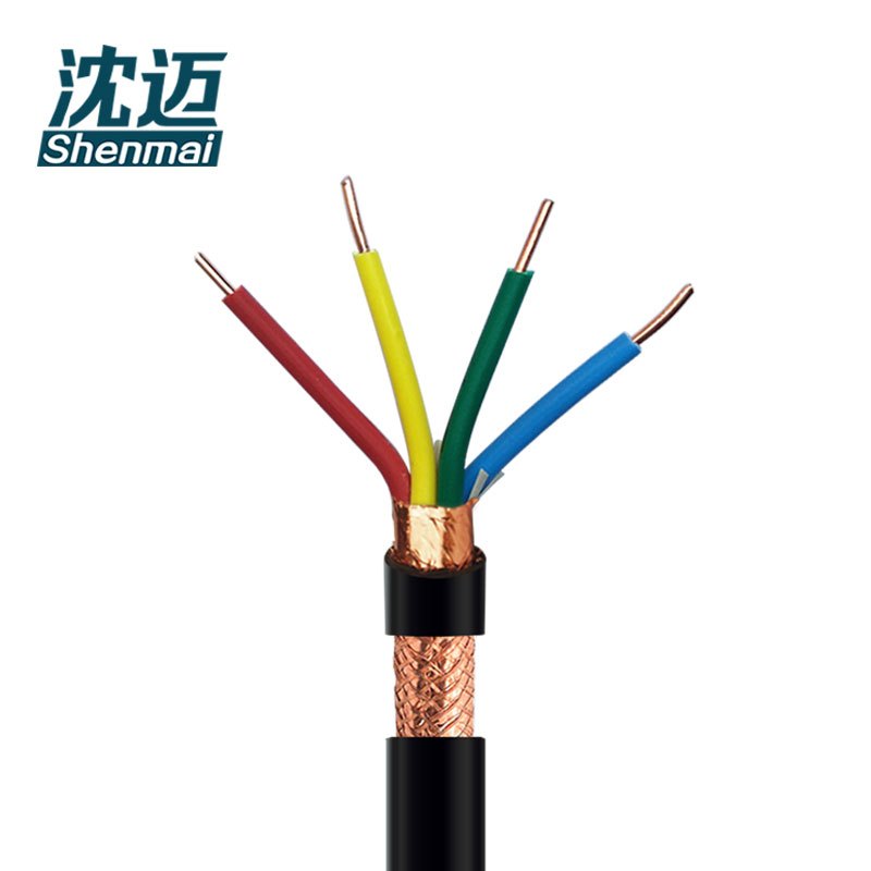 沈迈 铜芯电缆 ZR-KVVP-450/750V-4*1.0平方 /米高清大图