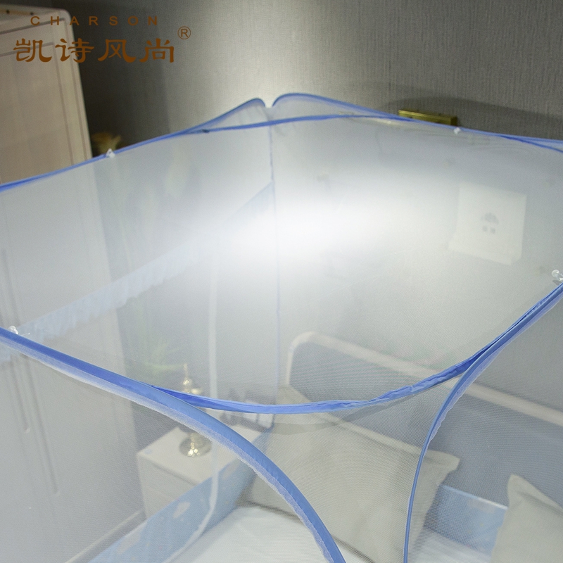 凯诗风尚 (CHARSON) 蚊帐 苏宁自营 大顶免安装蒙古包蚊帐1.5m防摔防儿童坠床学生宿舍全底家用卧室蚊帐高清大图