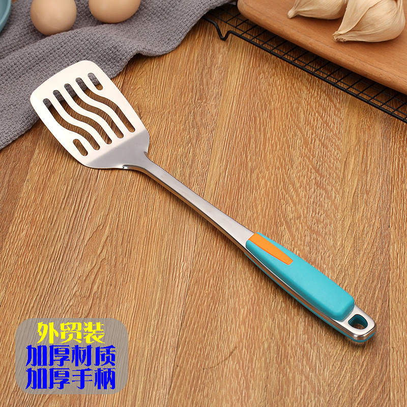 【补贴10%】不锈钢锅铲汤勺厨具套装组合加厚厨房用品不粘锅家用炒勺炒菜防烫 出口版煎铲